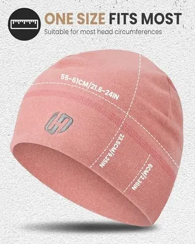 HASAGEI Thermal Running Hat - Men's Skull Cap Cycling Cap Under Helmet - 1