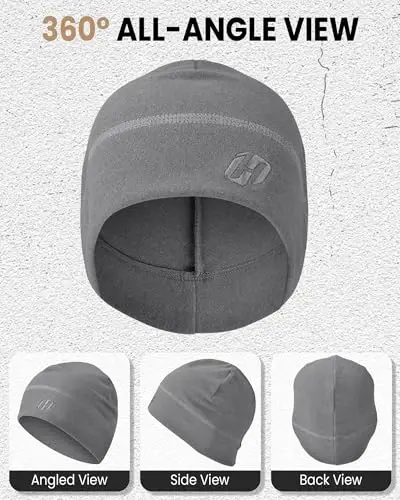 HASAGEI Thermal Running Hat - Men's Skull Cap Cycling Cap Under Helmet - 2
