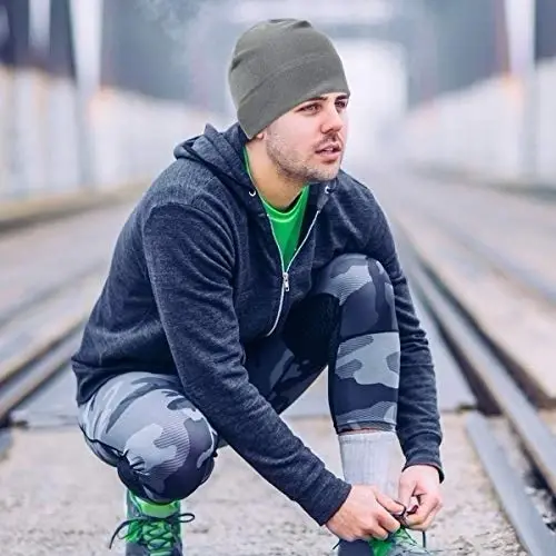 HASAGEI Thermal Running Hat - Men's Skull Cap Cycling Cap Under Helmet - 6