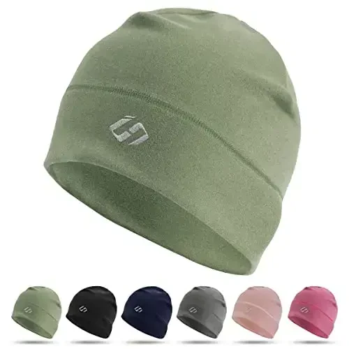 HASAGEI Thermal Running Hat - Men's Skull Cap Cycling Cap Under Helmet 