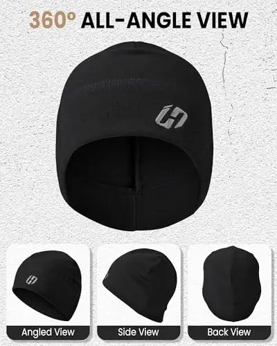 HASAGEI Thermal Running Hat - Beanie Skull Cap for Men, Cycling Under Helmet, Sports - 2