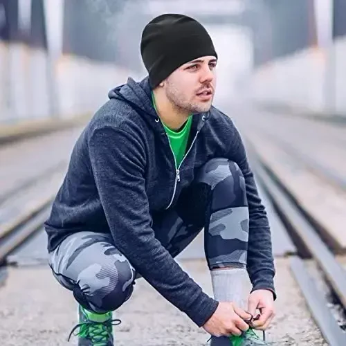 HASAGEI Thermal Running Hat - Beanie Skull Cap for Men, Cycling Under Helmet, Sports - 6