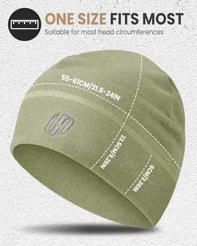 HASAGEI Thermal Running Hat - Erkaklar uchun bosh suyagi qopqog'i Dubulg'a ostida velosiped qopqog'i 