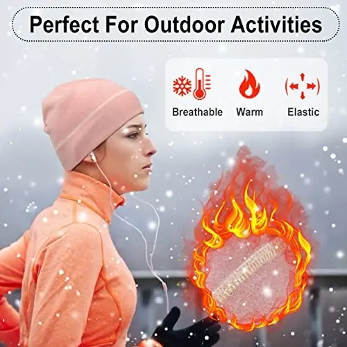 HASAGEI Thermal Running Hat - Erkaklar uchun bosh suyagi qopqog'i Velosiped dubulg'asi ostidagi qopqoq - 2
