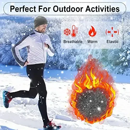 HASAGEI Thermal Running Hat - Men's Skull Cap Cycling Cap Under Helmet - 2