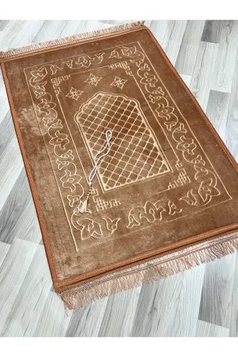 Hashamatli qalin yumshoq plyush sirpanmaydigan taglikli sovg'a uchun sep namozi - G'isht - 4