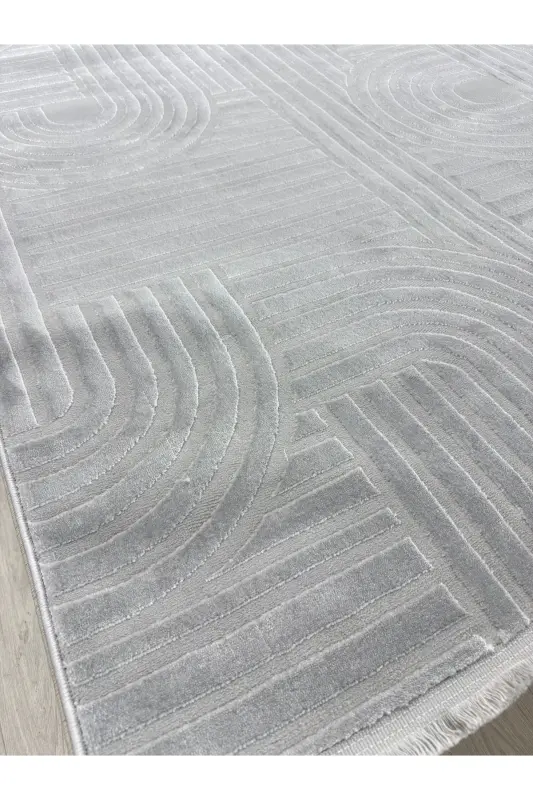 Haskaplan Modern Woven Living Room Rug Kitchen Rug-CREAM CREAM - 3