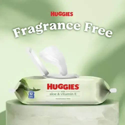Huggies Wipes with Aloe & Vitamin E, Unscented, 3 Flip-Top Packs, 168 Total Count (Select for More)- - 3
