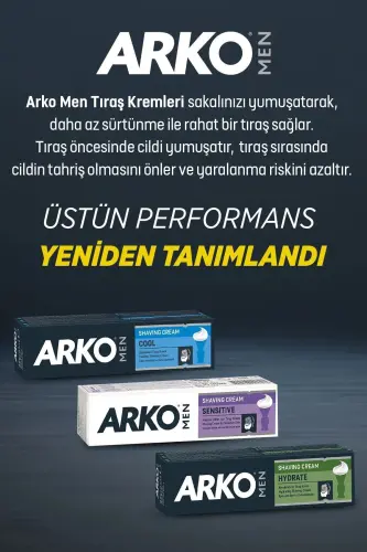 Arko Traş Kremi 90 gr Sensitive x4 Adet - ARKO MEN (1)
