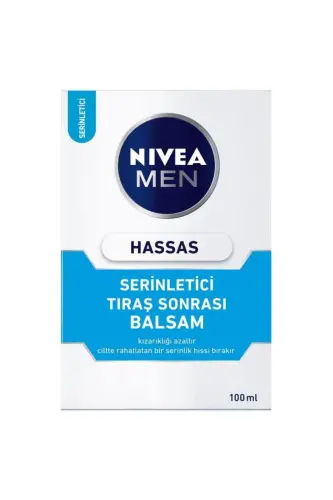 MEN Erkek Hassas Ciltlere Özel Tıraş Sonrası Balsam 100ml, Serinletici, Yanma ve Kızarıklık Karşıtı - NIVEA (1)