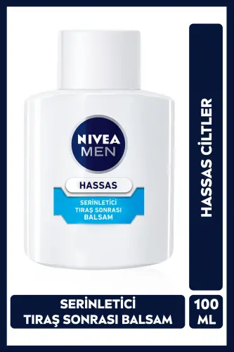 MEN Erkek Hassas Ciltlere Özel Tıraş Sonrası Balsam 100ml, Serinletici, Yanma ve Kızarıklık Karşıtı - 1