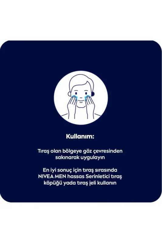 MEN Erkek Hassas Ciltlere Özel Tıraş Sonrası Balsam 100ml, Serinletici, Yanma ve Kızarıklık Karşıtı - 3