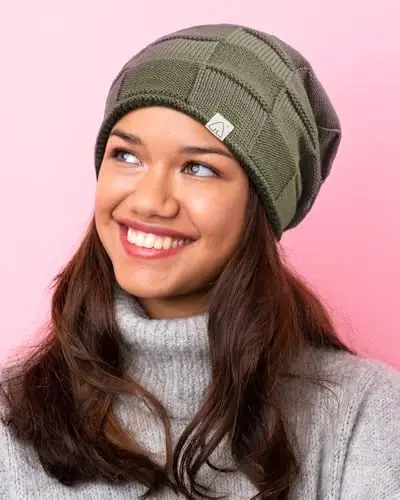 Hat Hut Ayollar Beanie Satin Qoplamali Beanie Ayollar va Erkaklar uchun Qishki Shlyapalar, Ipak Qoplamali Yumshoq Beanie Shlyapalar Yumshoq Issiq Ski Shlyapa Unisex - 5