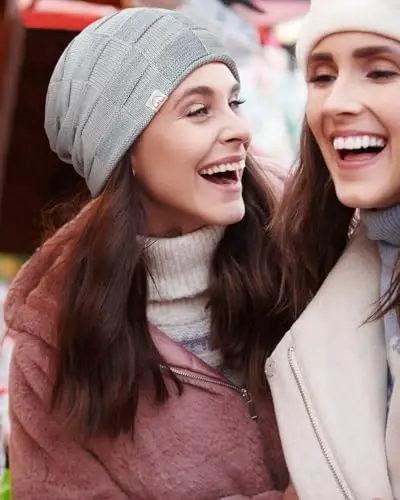 Hat Hut Womens Beanie Satin Lined Beanie Winter Hats for Women Men, Silk Lined Slouchy Beanie Hats Soft Warm Ski Hat Unisex - Modazone (1)