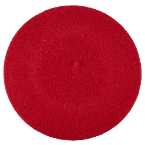Hat To Socks Wool Blend French Beret for Men and Women in Plain Colours - MODAZONE (1)