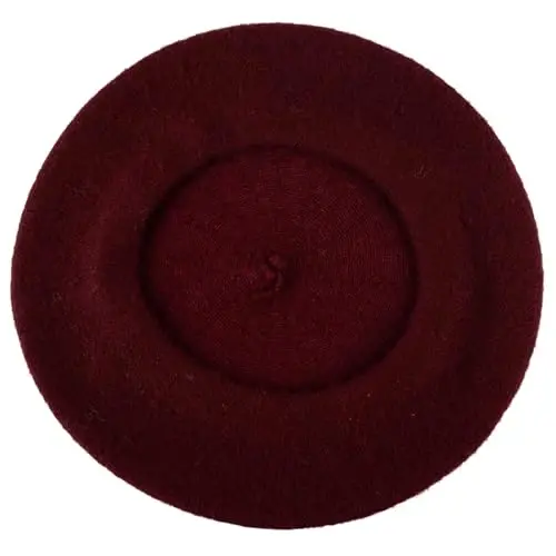 Hat To Socks Wool Blend French Beret for Men and Women in Plain Colours - 3