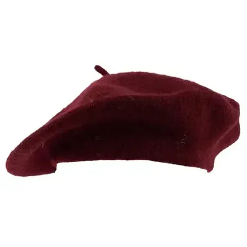 Hat To Socks Wool Blend French Beret for Men and Women in Plain Colours - 6