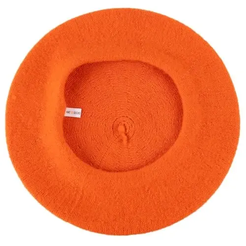 Hat To Socks Wool Blend French Beret for Men and Women in Plain Colours - 4