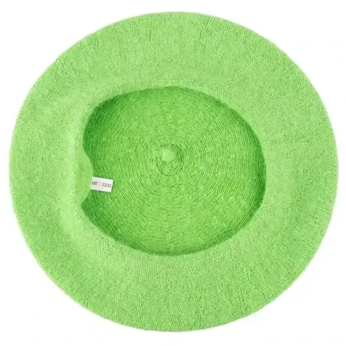 Hat To Socks Wool Blend French Beret for Men and Women in Plain Colours - 4