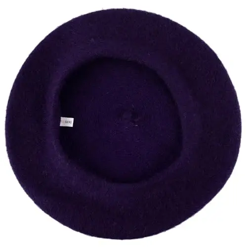 Hat To Socks Wool Blend French Beret for Men and Women in Plain Colours - 4