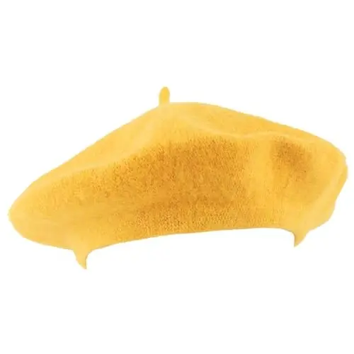 Hat To Socks Wool Blend French Beret for Men and Women in Plain Colours - 1