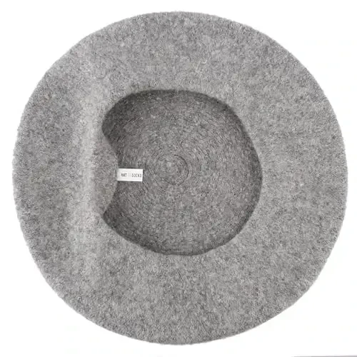 Hat To Socks Wool Blend French Beret for Men and Women in Plain Colours - 4
