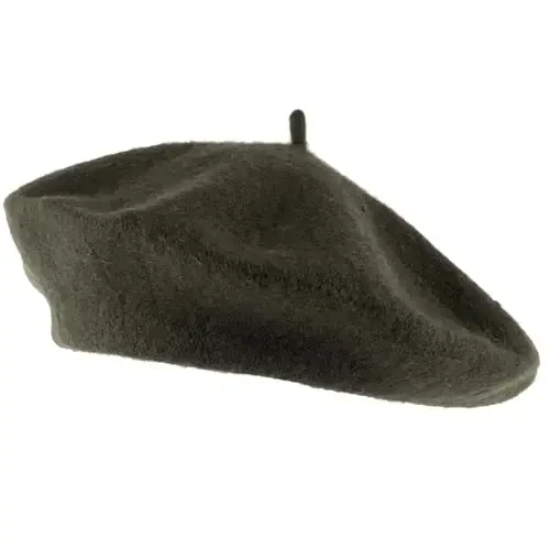 Hat To Socks Wool Blend French Beret for Men and Women in Plain Colours - 1