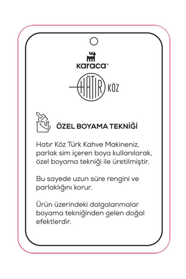 Hatır An'anaviy Turk Kofe va Kofe Tayyorlash Mashinasi Shiny Black 5 Piyola Sig'imi Boya Ko'pikli - 5