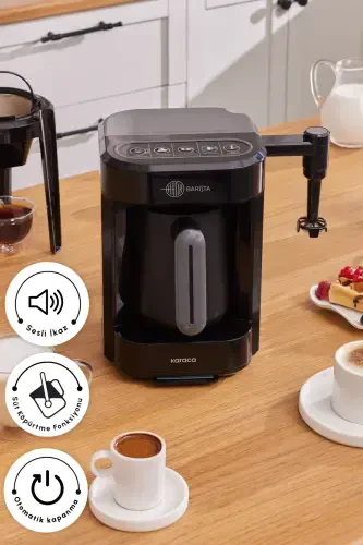 Hatır Barista Cappuccino and Turkish Coffee Machine Anthracite - 7