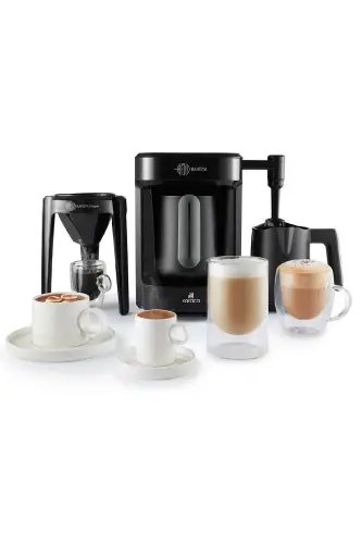 Hatır Barista Cappuccino and Turkish Coffee Machine Anthracite 