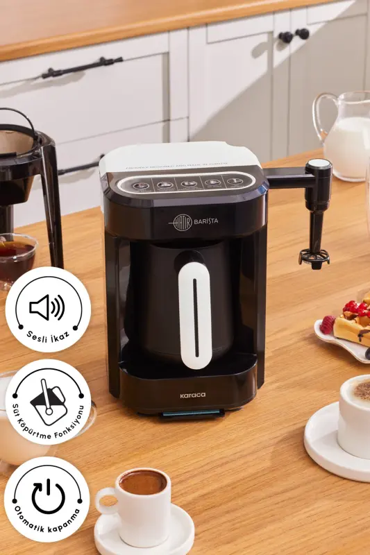 Hatır Barista Cappuccino va Turk Kahve Makinesi Pearl White-İnci - 7