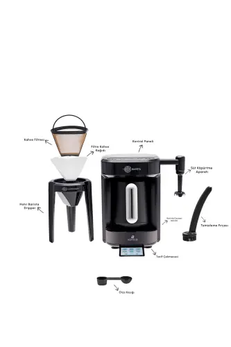 Hatır Barista Cappuccino va Turk Kahve Makinesi Pearl White-İnci - 4