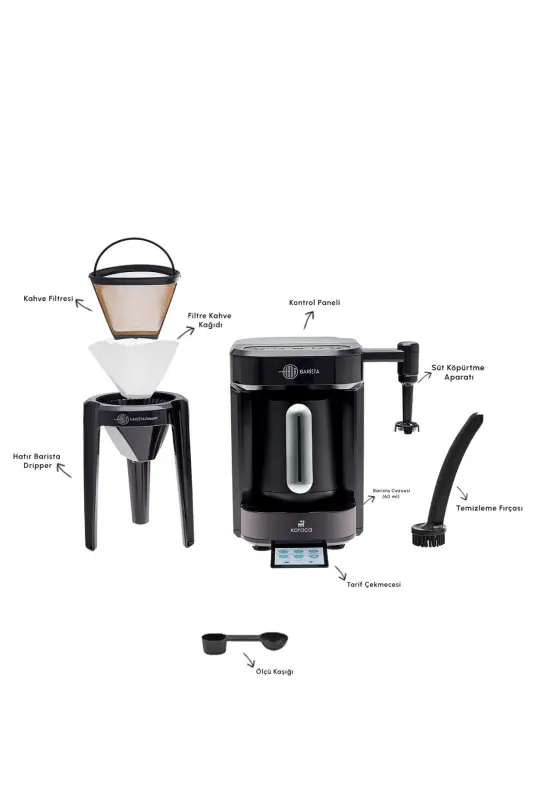 Hatır Barista Cappuccino va Turk Qahva Mashinasi Antrasit - 4