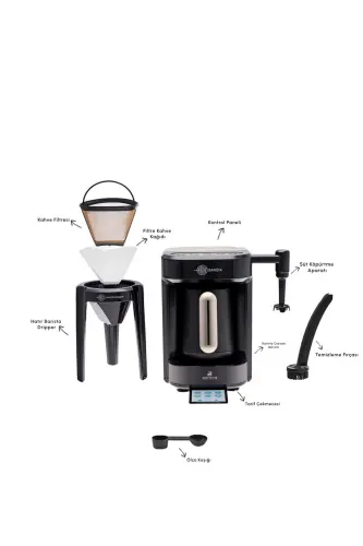 Hatır Barista Cappuccino ve Türk Kahve Makinesi Krem-Krem - 3