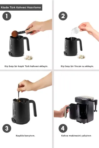 Hatır Barista Капучино и Кофемашина для Тюркского Кофе Крем - Крем - 6