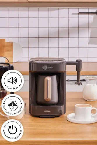 Hatır Barista Türk Kahve Makinesi Walnut Brown - Kahverengi - 7