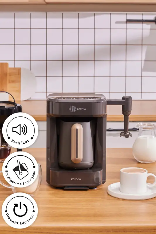 Hatır Barista Türk Kahve Makinesi Walnut Brown - Kahverengi - 7