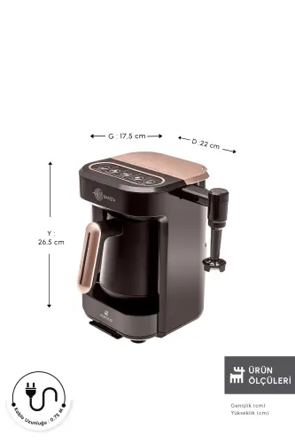 Hatır Barista Türk Kahvesi Makinesi Ceviz Kahvesi-Kahverengi - KARACA (1)