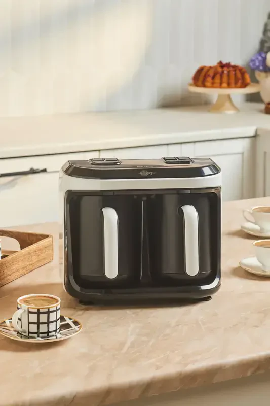 Hatır Hüp Дуэт Aroma İkili Türk Kahve Makinesi Beyaz 10 Fincan Kapasiteli-Beyaz - KARACA