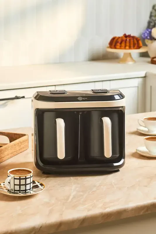 Hatır Hüp Düet Aroma İkili Türk Kahve Makinesi Krem 10 Fincan Kapasiteli-Krem - 1