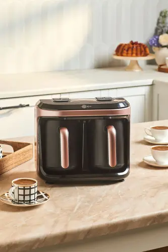 Hatir Hüp Düet Aroma İkili Türk Kahve Makinesi Rosegold 10 Fincan Kapasiteli-Rosegold 
