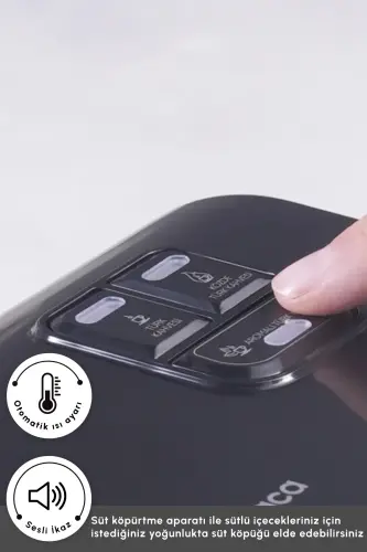 Hatır Hüp Düet 10 Fincan Kapasiteli Bol Köpüklü Aromalı, Közde ve Türk Kahve Makinesi Uzay Gr-Space Gray - 10