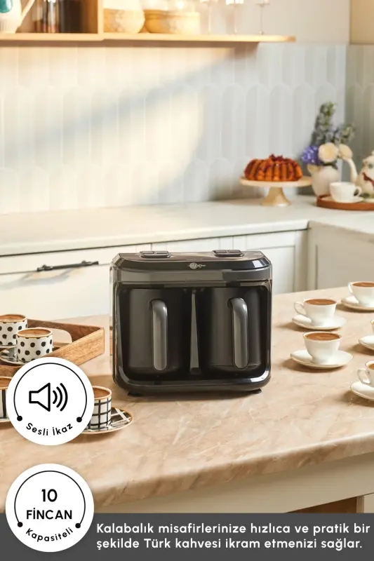 Hatır Hüp Düet İkili Aroma Türk Kahve Makinesi Spa - 7