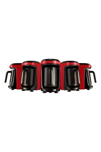 Hatır Hüp Türk Kahve Makinesi 5 Fincan Kapasiteli Ruby - Kırmızı - 5