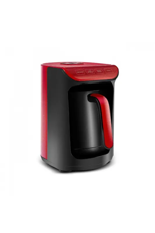 Hatır Közde Türk Kahvesi va Türk Kahve Makinesi Rouge Red 5 Fincan Kapasiteli Bol Köpüklü-Rouge Red - 2