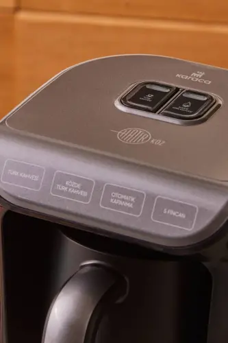 Hatır Közde Türk Kahvesi ve Türk Kahve Makinesi Antrasit 5 Fincan Kapasiteli Bol Köpüklü-ANTRASİT - 3