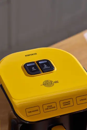 Hatır Közde Türk Kahvesi ve Türk Kahve Makinesi Pineapple Yellow 5 Fincan Kapasiteli Bol Köpüklü-Sarı - 4