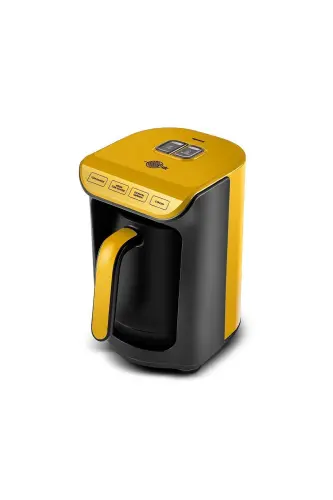 Hatır Közde Türk Kahvesi ve Türk Kahve Makinesi Pineapple Yellow 5 Fincan Kapasiteli Bol Köpüklü - Sarı - 5