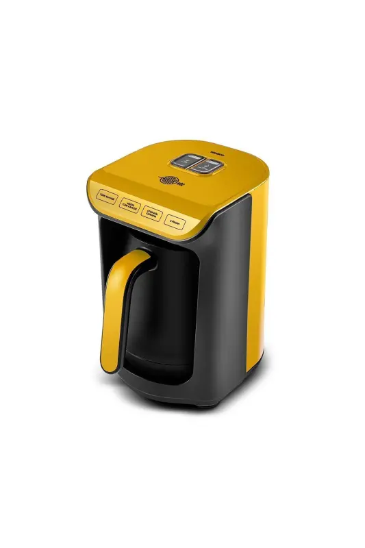 Hatır Közde Türk Kahvesi ve Türk Kahve Makinesi Pineapple Yellow 5 Fincan Kapasiteli Bol Köpüklü - Sarı - 5