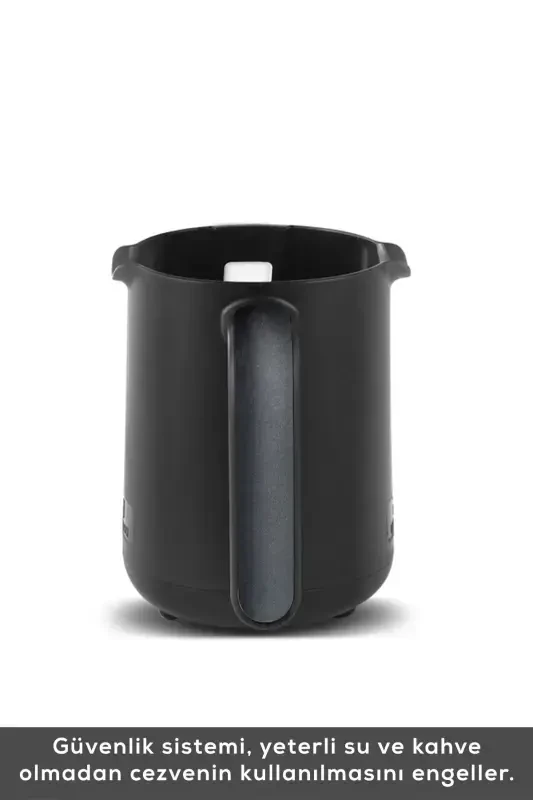 Hatır Közde Türk Kahvesi ve Türk Kahve Makinesi Shiny Black 5 Fincan Kapasiteli Bol Köpüklü-Parlak Siyah - 4